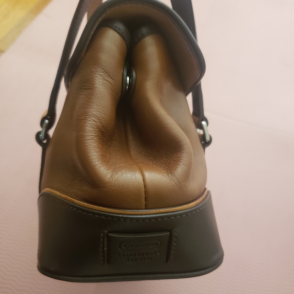 Coach Limited Edition 7547 Hampton Leather Satchel Brown Tan Y2K Vintage - Picture 5 of 16